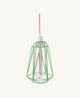 Black Mint Geometric Diamond Ceiling Pendant Light Shade