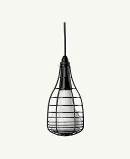 Homesake Vintage, Black Metal Crown Hanging Light